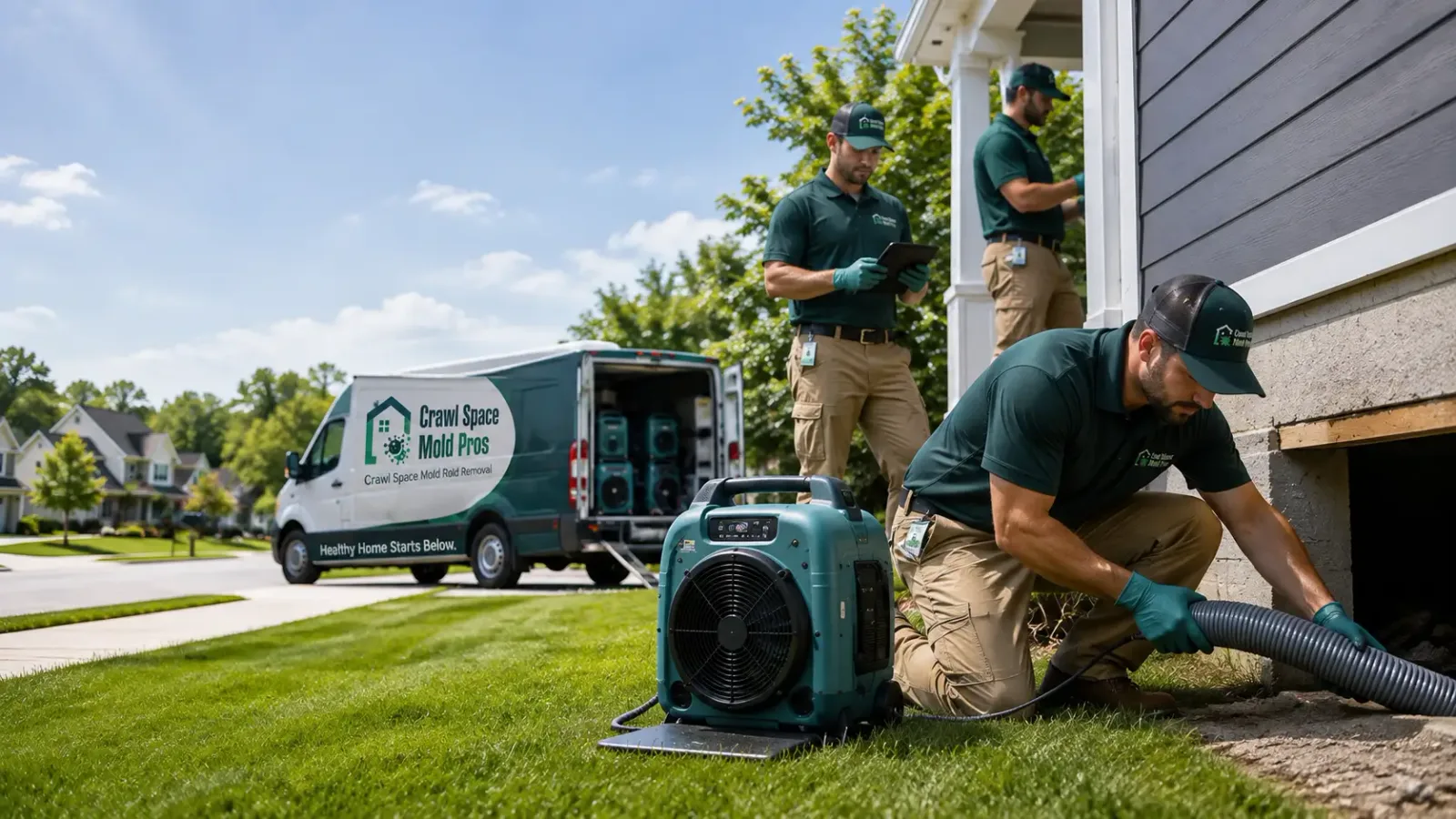 Crawl Space Mold Removal in Winn, MI